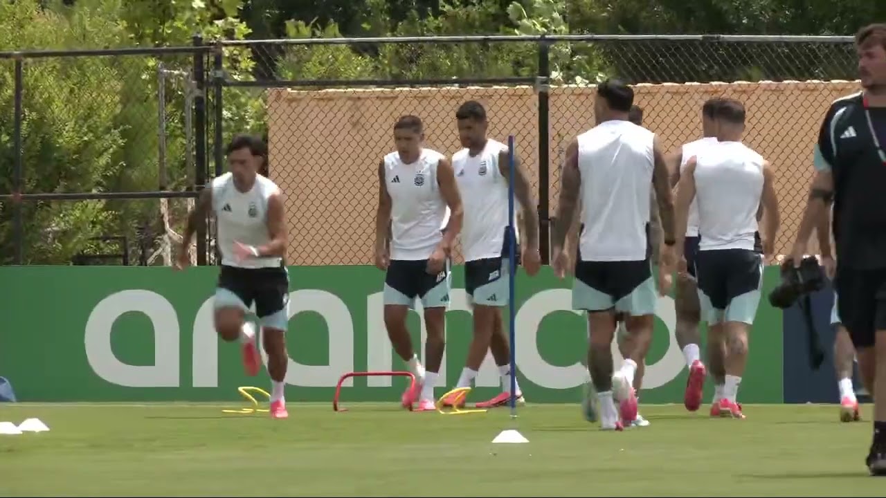 EL ENTRENAMIENTO DE LA SELECCI&Oacute;N ARGENTINA EN LA PREVIA AL PARTIDO CONTRA EGIPTO