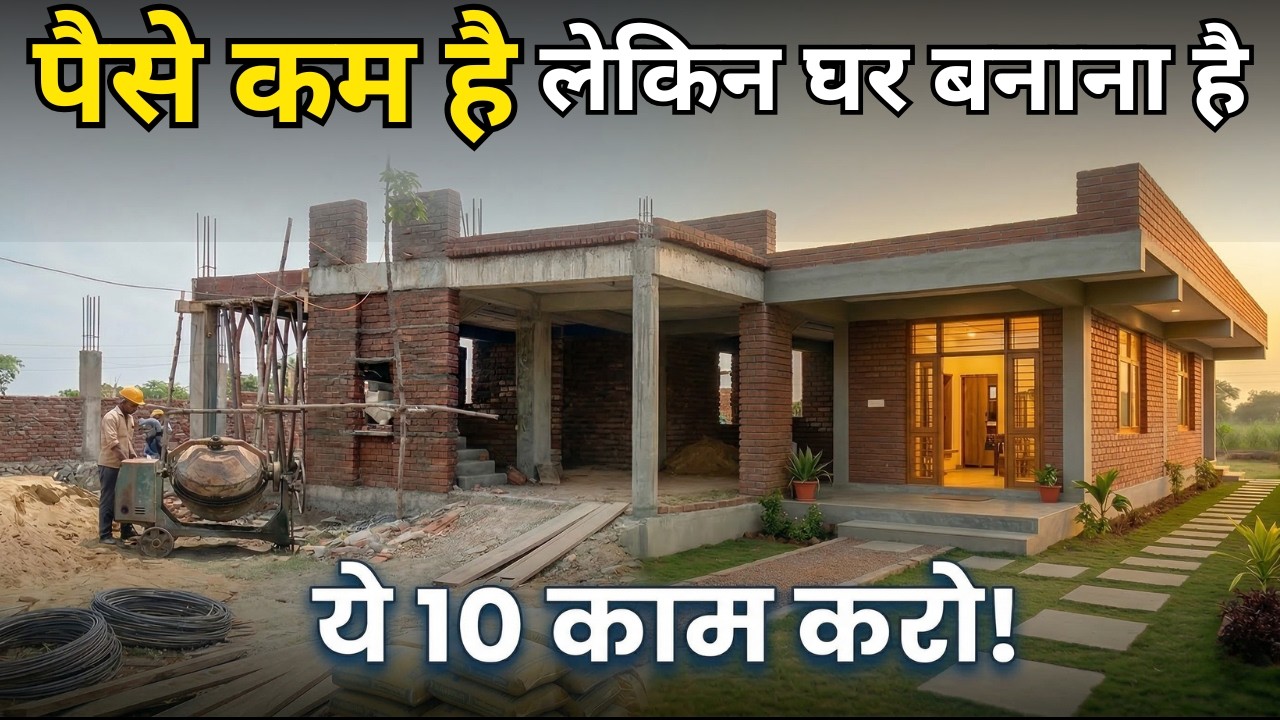 कम बजट में नया घर कैसे बनाएं? | Low Budget House Construction Tips | House Building in 10 Steps
