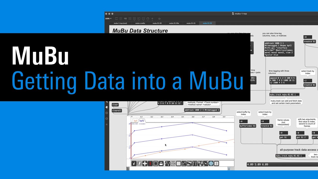 IRCAM Tutorials / MuBu: Getting Data into a MuBu