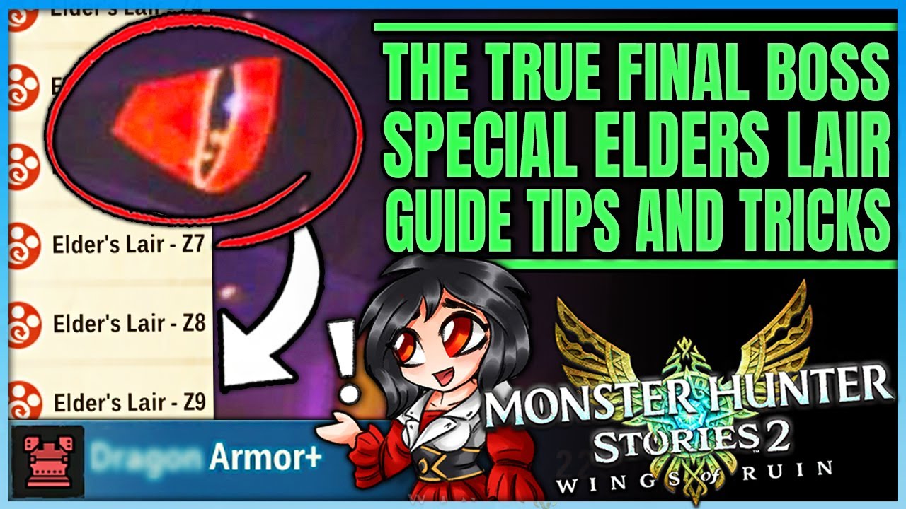 The Hidden Final Boss & Best Armor in Game - Elders Lair All Floor Guide - Monster Hunter Stories 2!