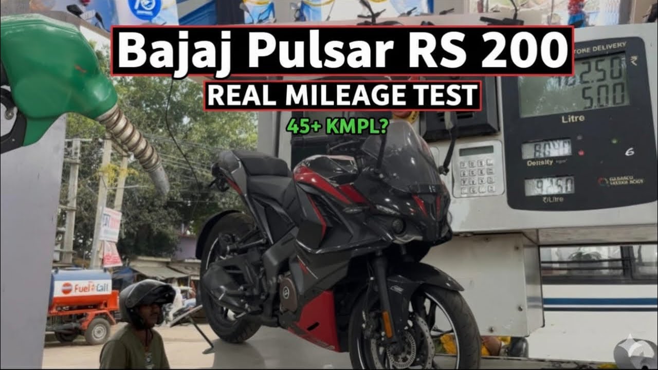 🔥Pulsar RS 200 Real Mileage | City + Highway Full Test! Rs 200 kitna mileage deta hai RS 200 mileage