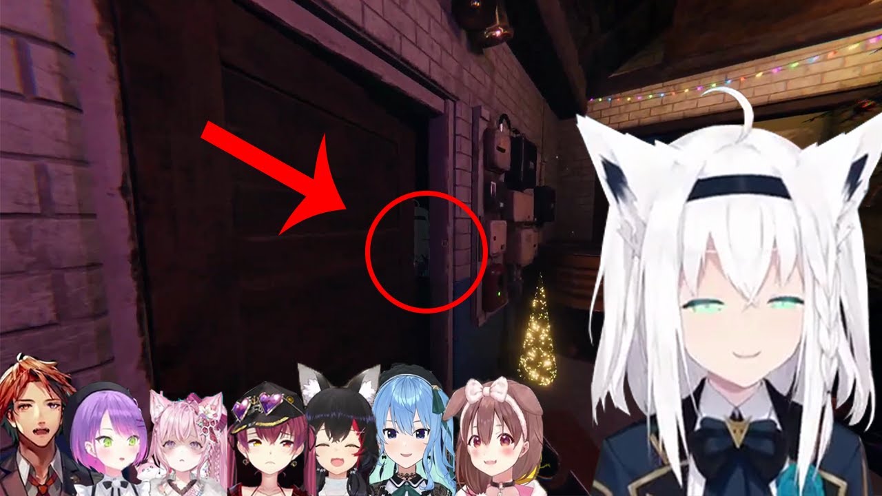 Fubuki Scared 7 People With this Same Door [Hololive\Phasmophobia]