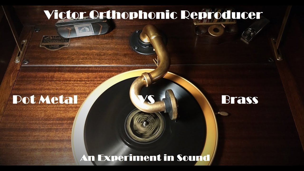 Victor Orthophonic Reproducers: Brass vs Pot Metal Comparison Test - Let The Games Begin!!