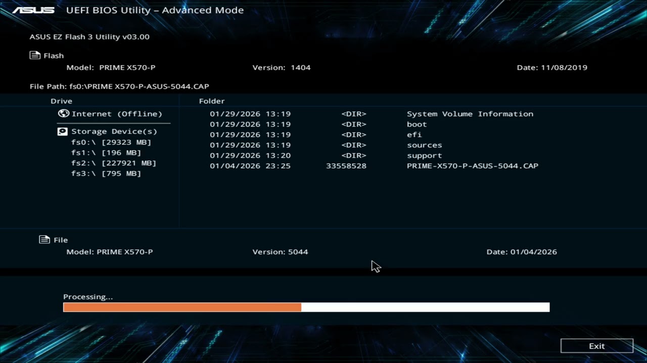 ASUS PRIME X570-P/CSM How to BIOS Update 1404 to 5044 EZ Flash 3 Utility #ASUS #BIOS
