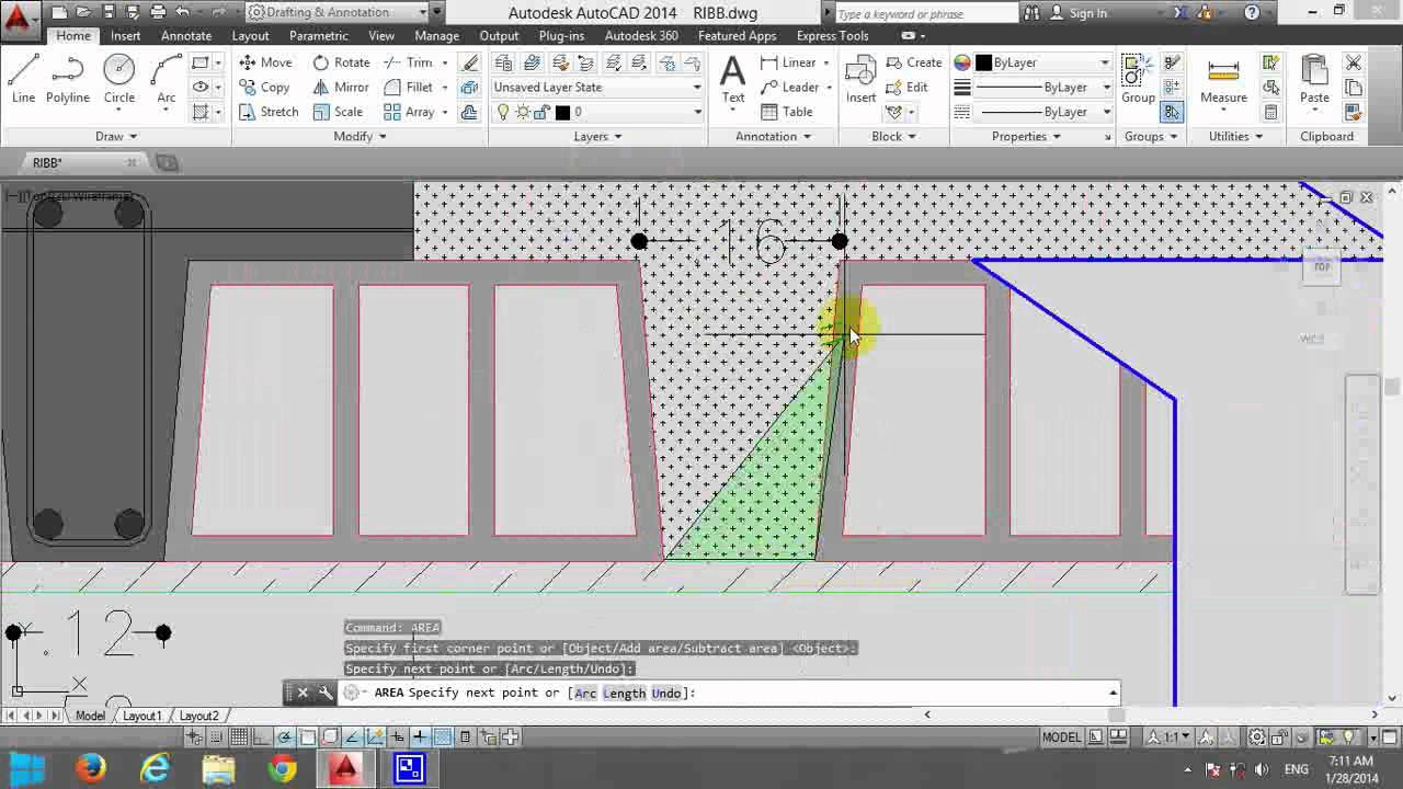 load calculation of Ribbed Slab حساب الأحمال في  السقف الهلوبلوك (الهوردي)ا