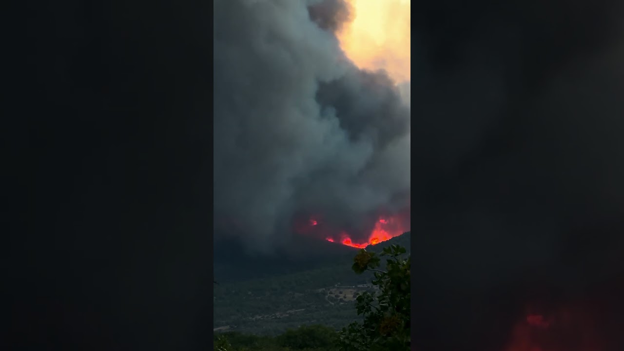 West Attica Wildfire, Greece 2026 - 100+ burned houses | Evacuation order | Smoke | disaster! 💔