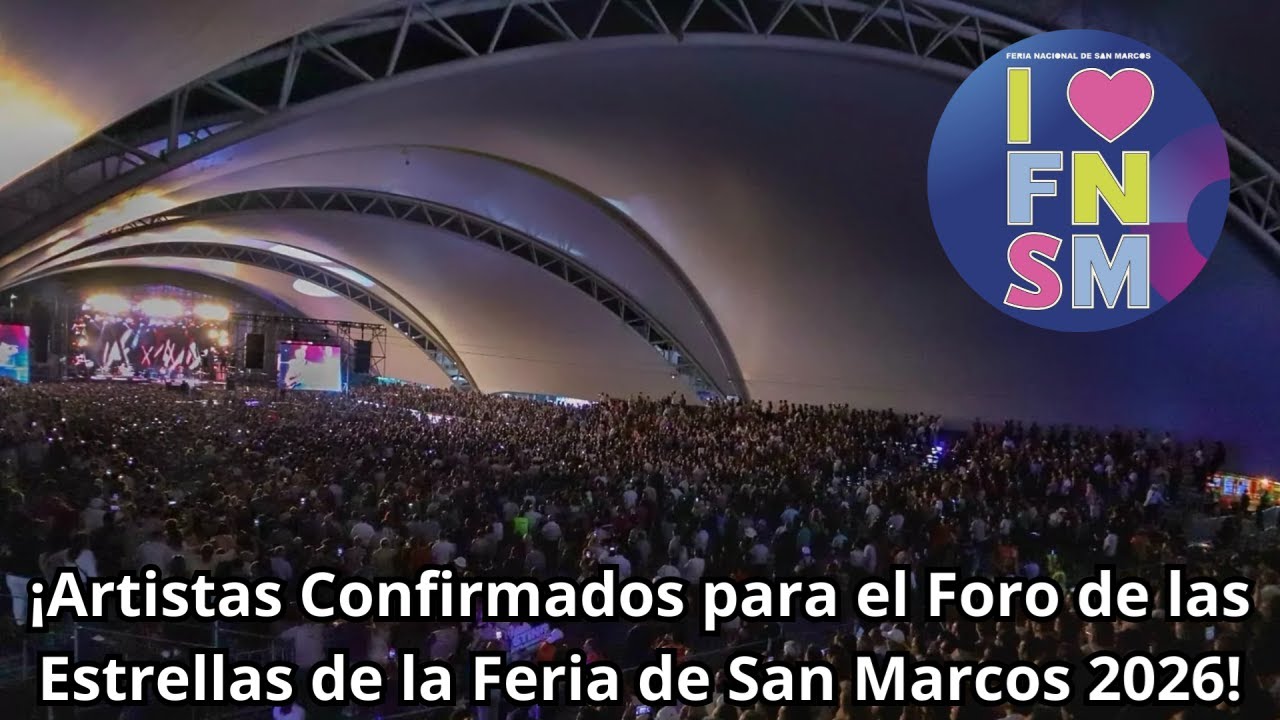 ¡Estos son los Artistas del Foro de las Estrellas de la Feria de San Marcos 2026!