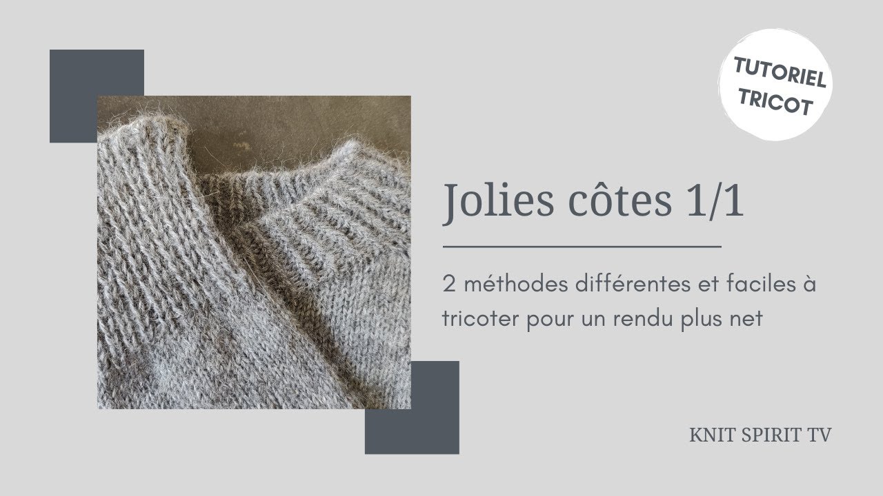 Tutoriel ✨ #Tricoter des côtes 1/1 plus nettes (en rond)