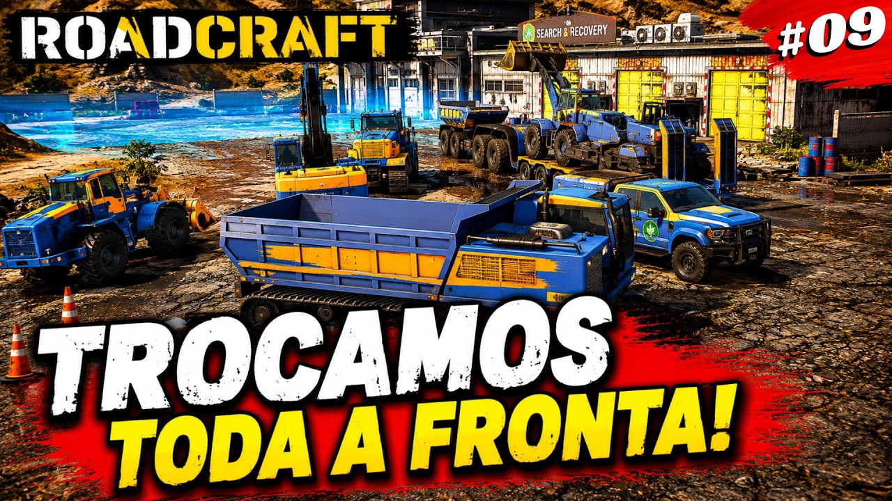 ROADCRAFT | #09  TROCAMOS TODA A NOSSA FROTA DE MAQUINáRIOS VELHOS POR EQUIPAMENTOS NOVOS | em PT-BR