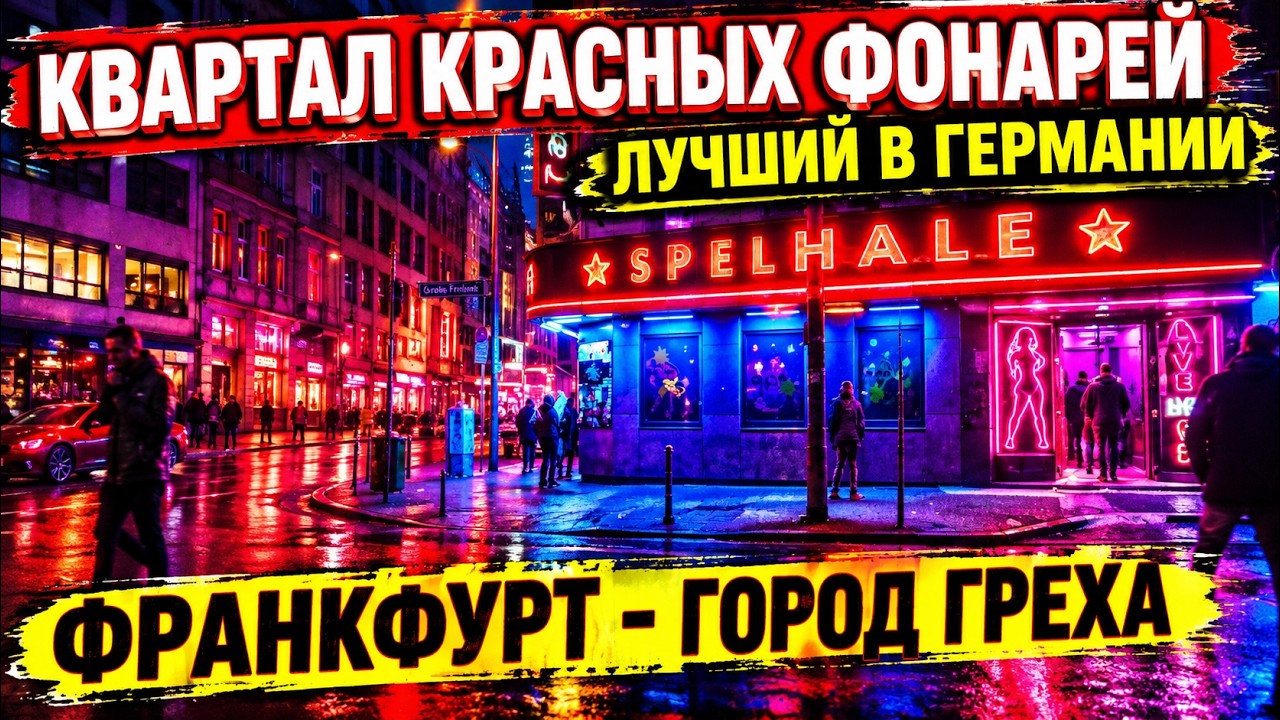 Франкфурт - город греха. Лучший в Европе квартал красных фонарей.