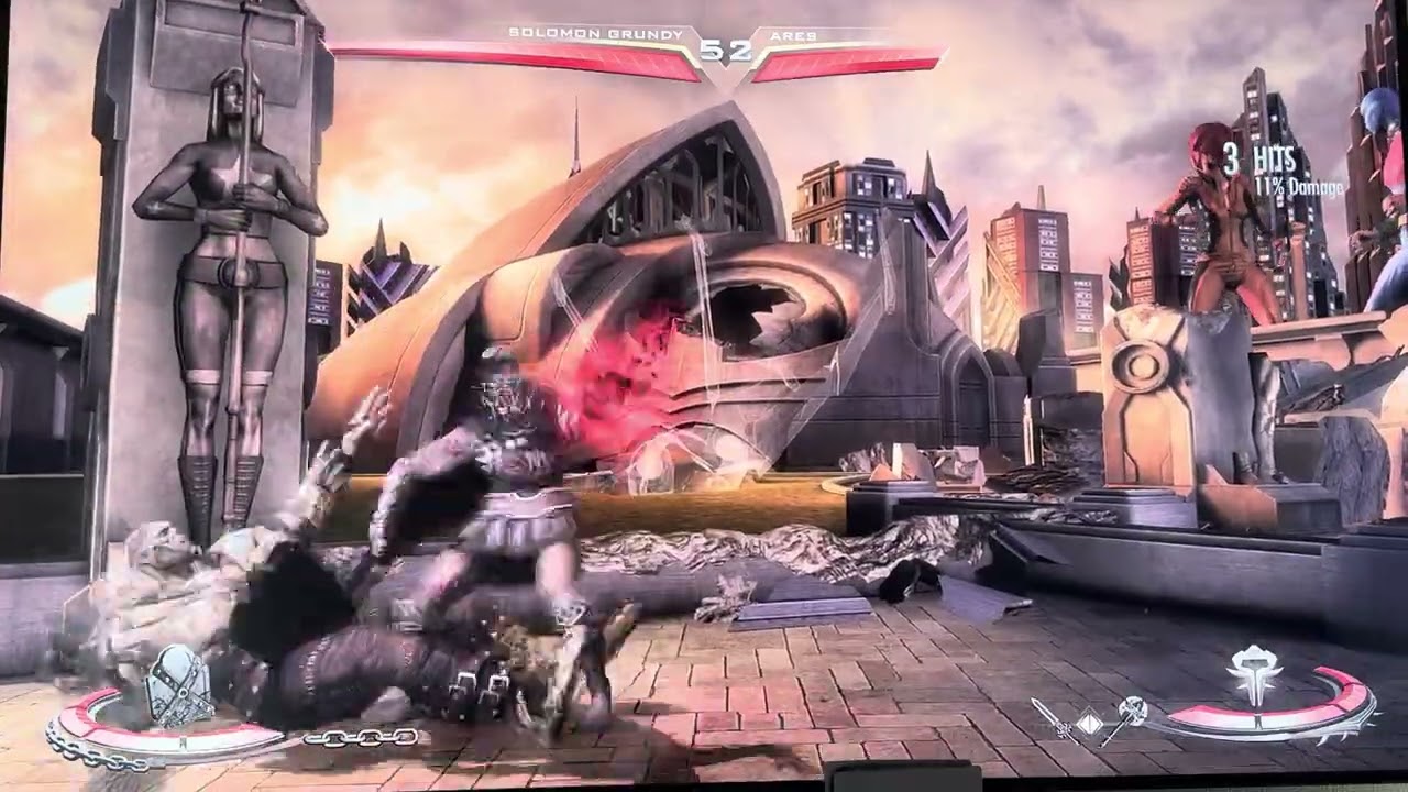 Injustice Gods Among Us Solomon Grundy VS Ares