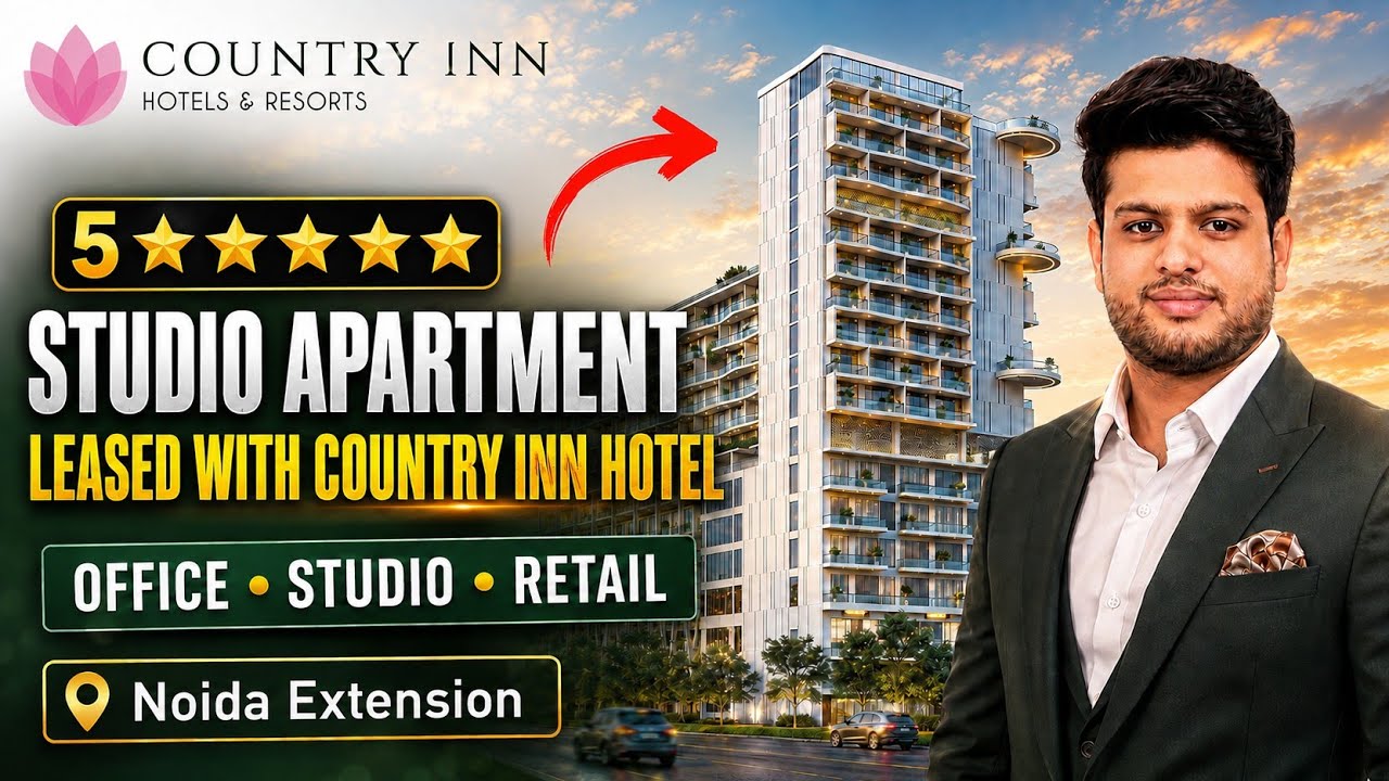 Studio Apartment Leased to Country Inn Hotel, Saraswati Skylore Noida Extension | Office, Investment