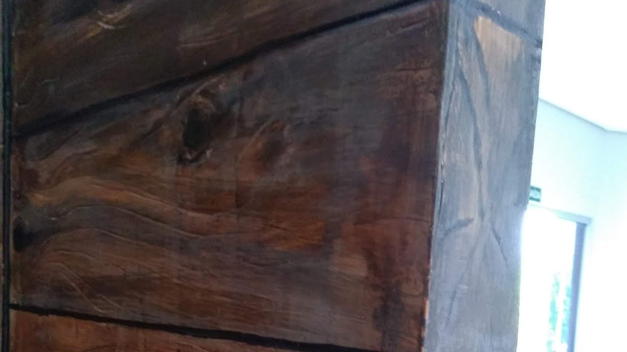Tutorial :Como decorar a parede Efeito madeira rústica