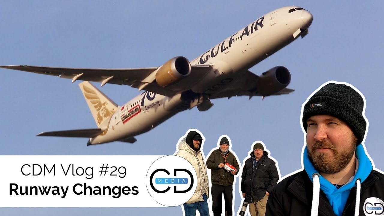 Runway Changes - CDM Vlog #29 - Planespotting at Manchester Airport