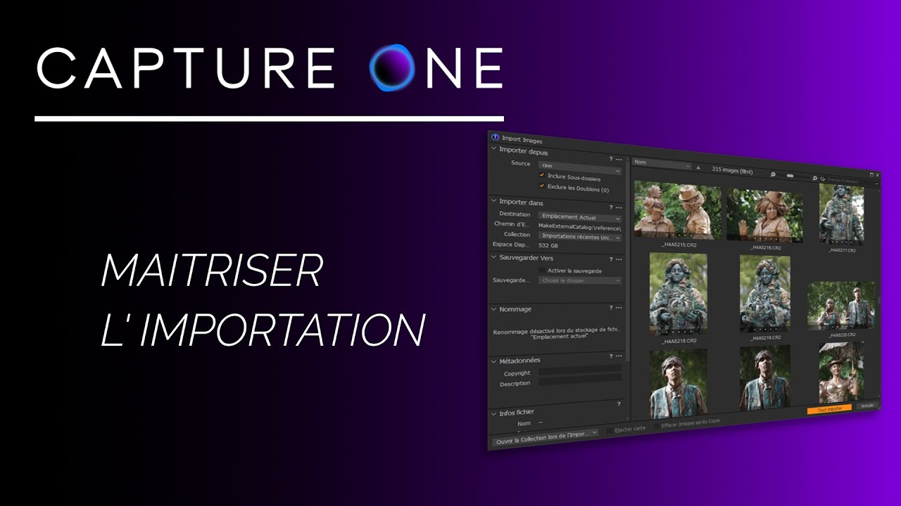 Capture One : maitriser l'importation