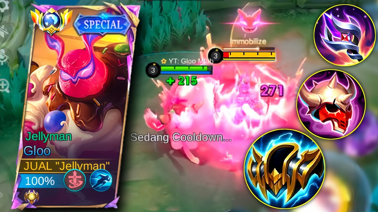 ENEMY BERCANDA GK NGEBAN GLOO! INI DIA BUILD GLOO GENJOTAN KEMATIAN - MLBB