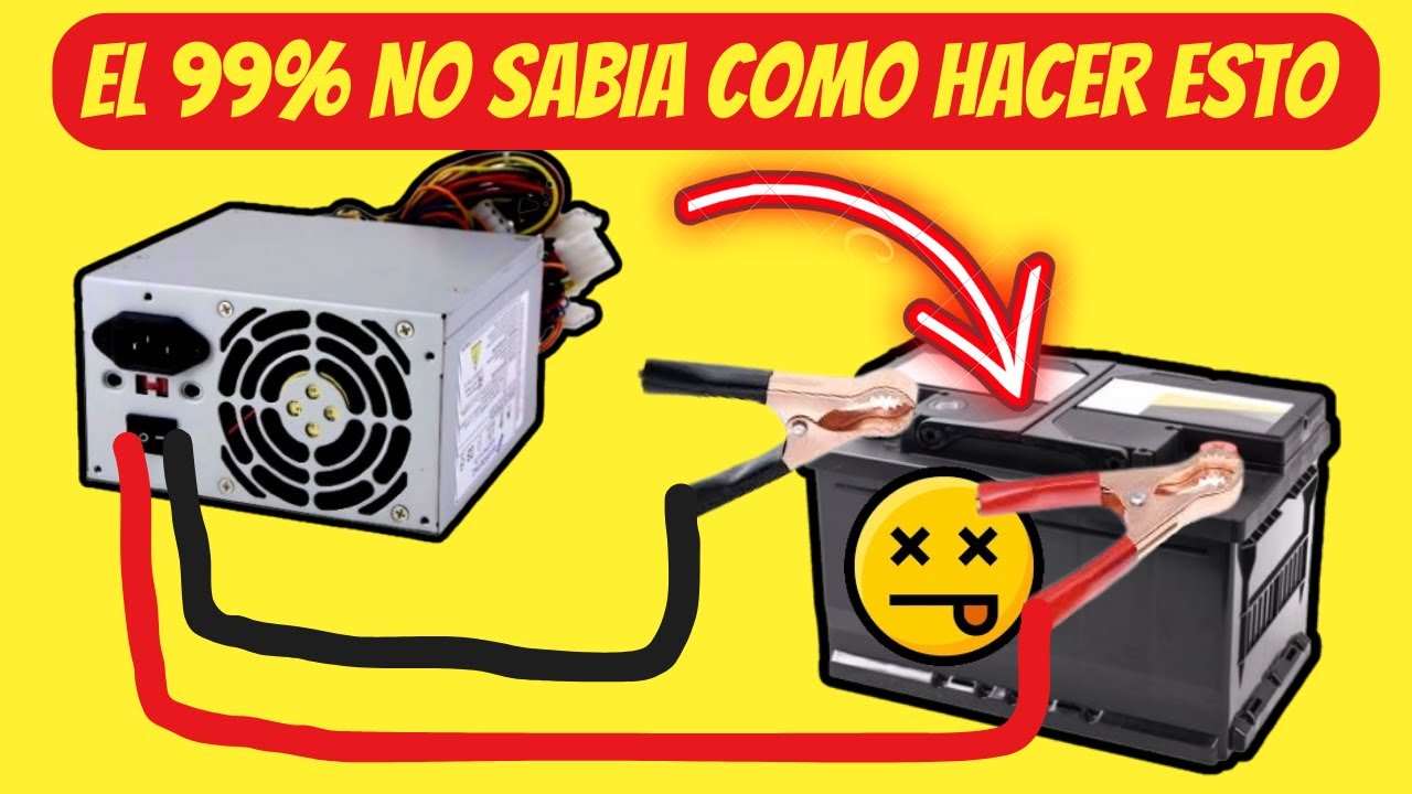 CARGADOR DE BATERIAS CON  FUENTE  DE PC