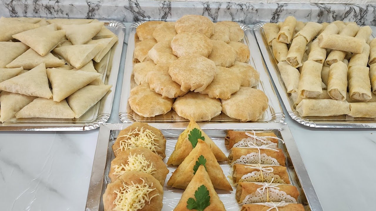 جبتلك المملحات الأكثر طلبا فرمضان👌3مملحات بدون عجين بحشوات مختلفة💪طريقة الاحتفاظ فالمجمد+تمن البيع💰💰