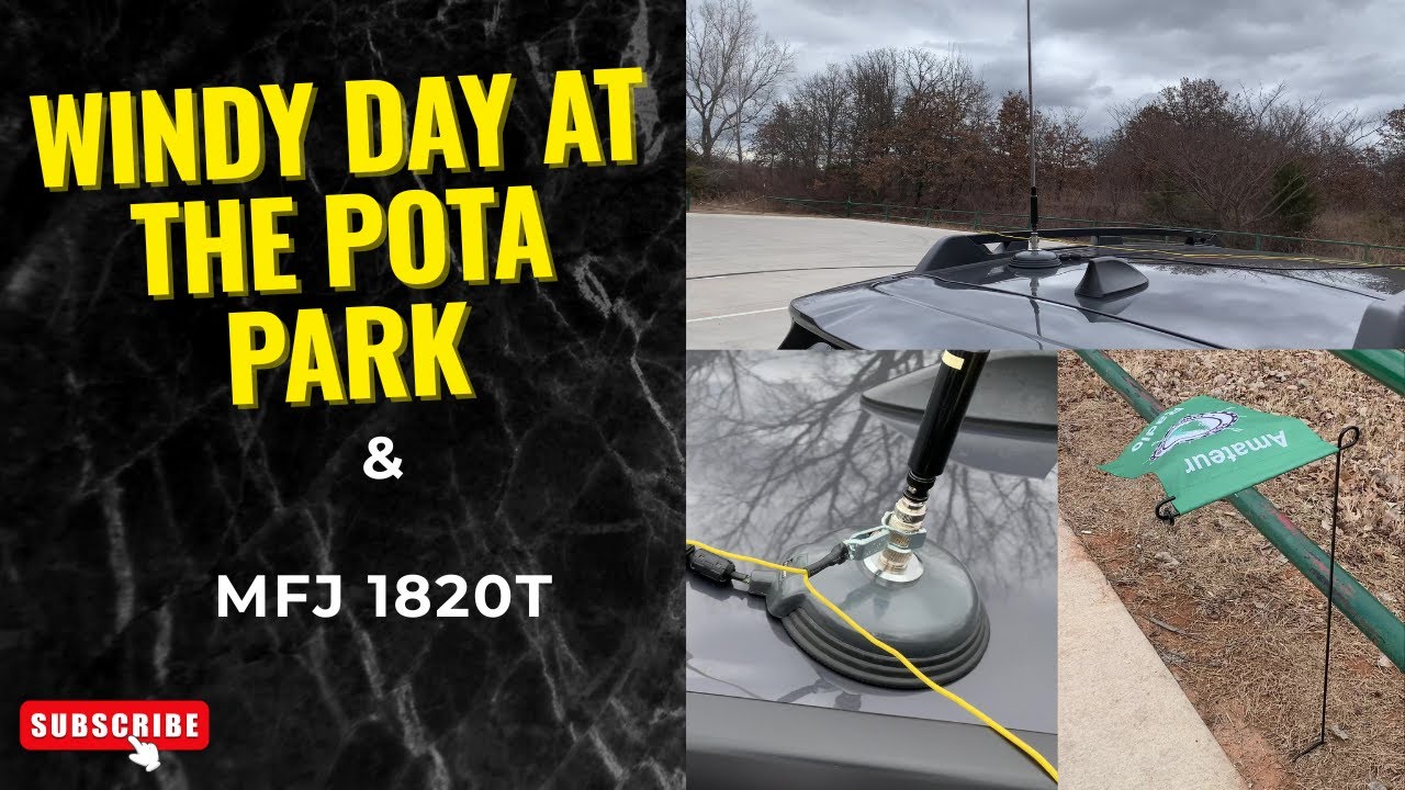 Windy CW POTA Activation 🌬️ MFJ-1820T @ US-7689 | Oklahoma Parks on the Air