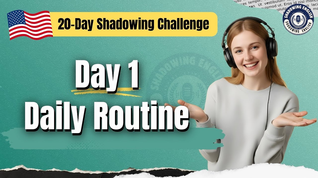 🔴 30 English Sentences for Daily Routine | Shadowing English Speaking Practice