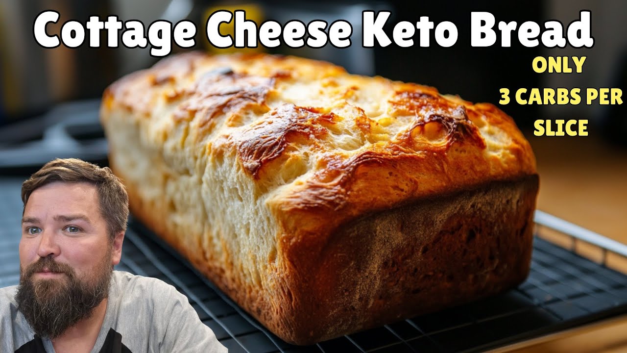 Cottage Cheese Bread Loaf! Low Carb high protein bread, Healthy!