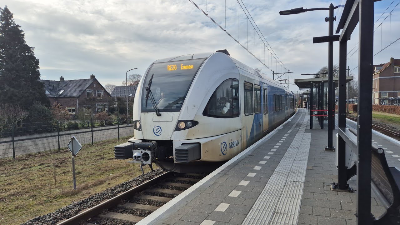 Departure Blauwnet e-GTW 2/8 from Hardenberg to Emmen