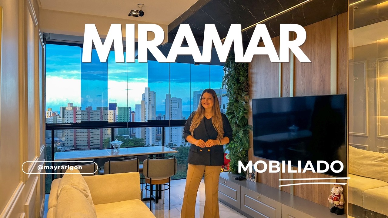 APARTAMENTO COMPLETO NO MIRAMAR - PRONTO PARA MORAR | MOBILIADO E DECORADO | VISTA MAR