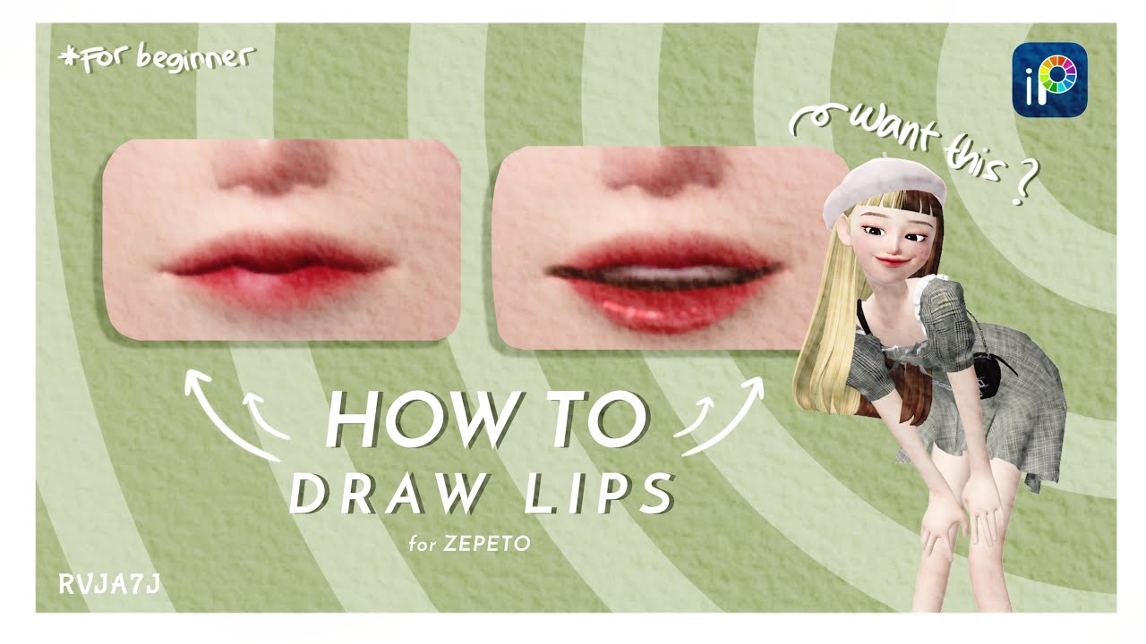 「 TUTORIAL 」Lips ZEPETO tutorial | with ibis paint x 💕