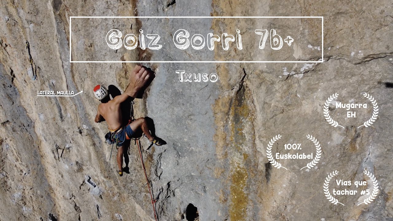 Mugarra, el Pequeño Céüse Euskaldun - Goiz Gorri 7b+🔴 - 💎Vías que hay que tachar #5 💎