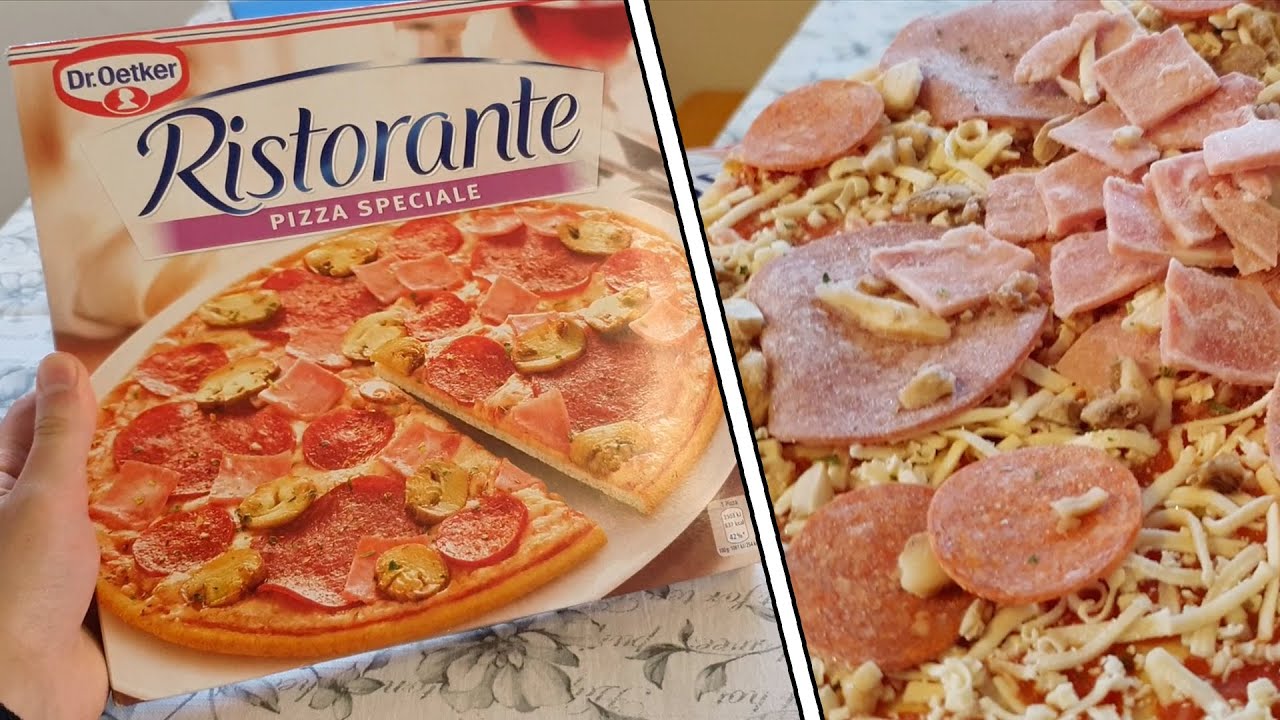 Dr. Oetker Ristorante Pizza Speciale (Unboxing) Frozen with gouda cheese, salami, mushroom pepperoni