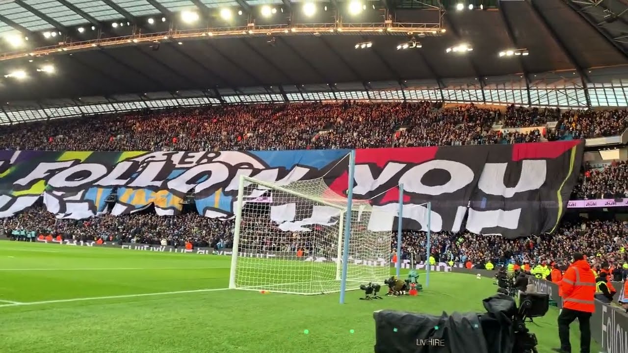 I'll Follow You Everywhere banner/We've Got Guardiola! - Man City 4-1 Arsenal 26/4/23