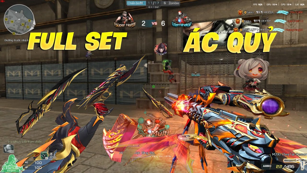 Full Set m200 + DE Demonic Beast Khó Sở Hữu Nhất CF