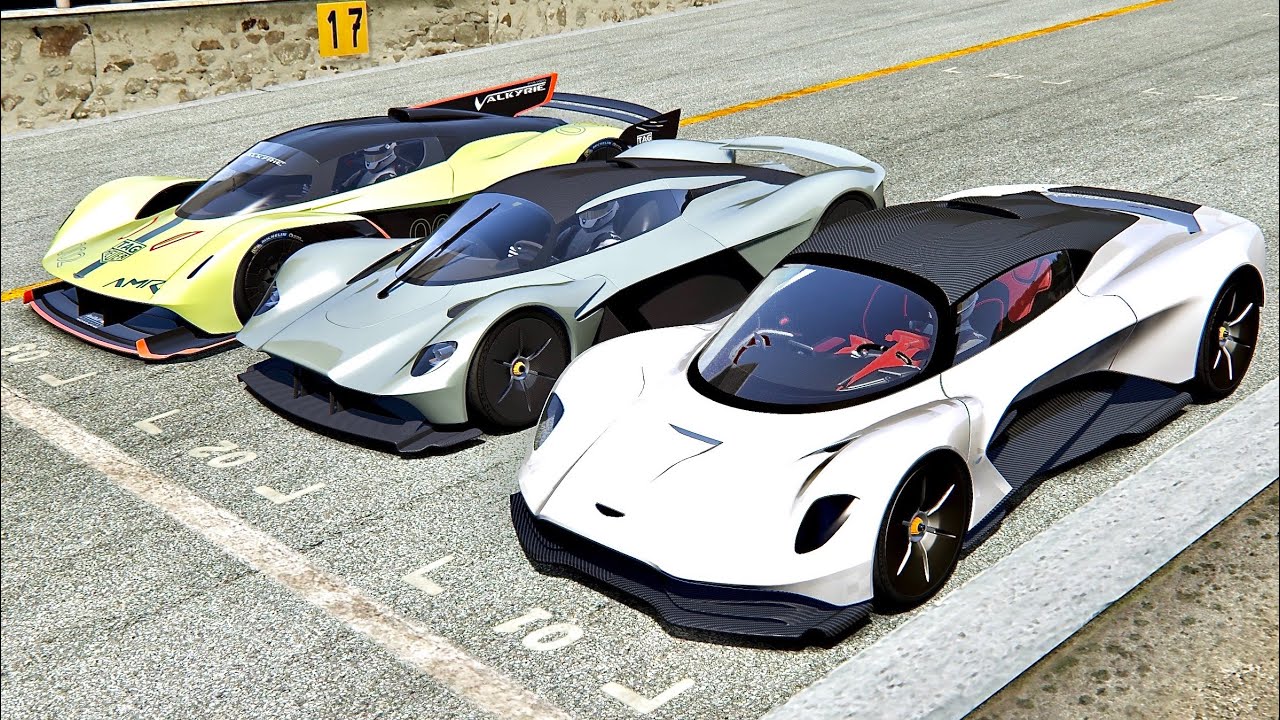 Aston Martin Valhalla vs Aston Martin Valkyrie vs Aston Martin Valkyrie AMR PRO - Monza