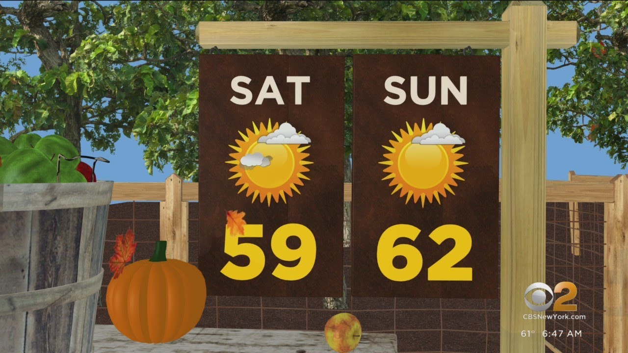 First Alert Weather: CBS2's 10/8 Saturday morning update