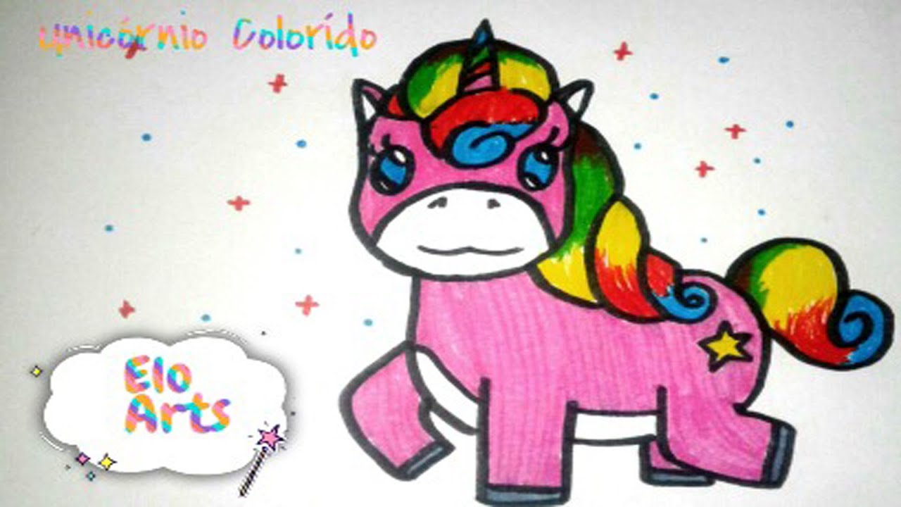 Brincando de Desenhar: Unic&oacute;rnio Color&iacute;do | Elo Arts