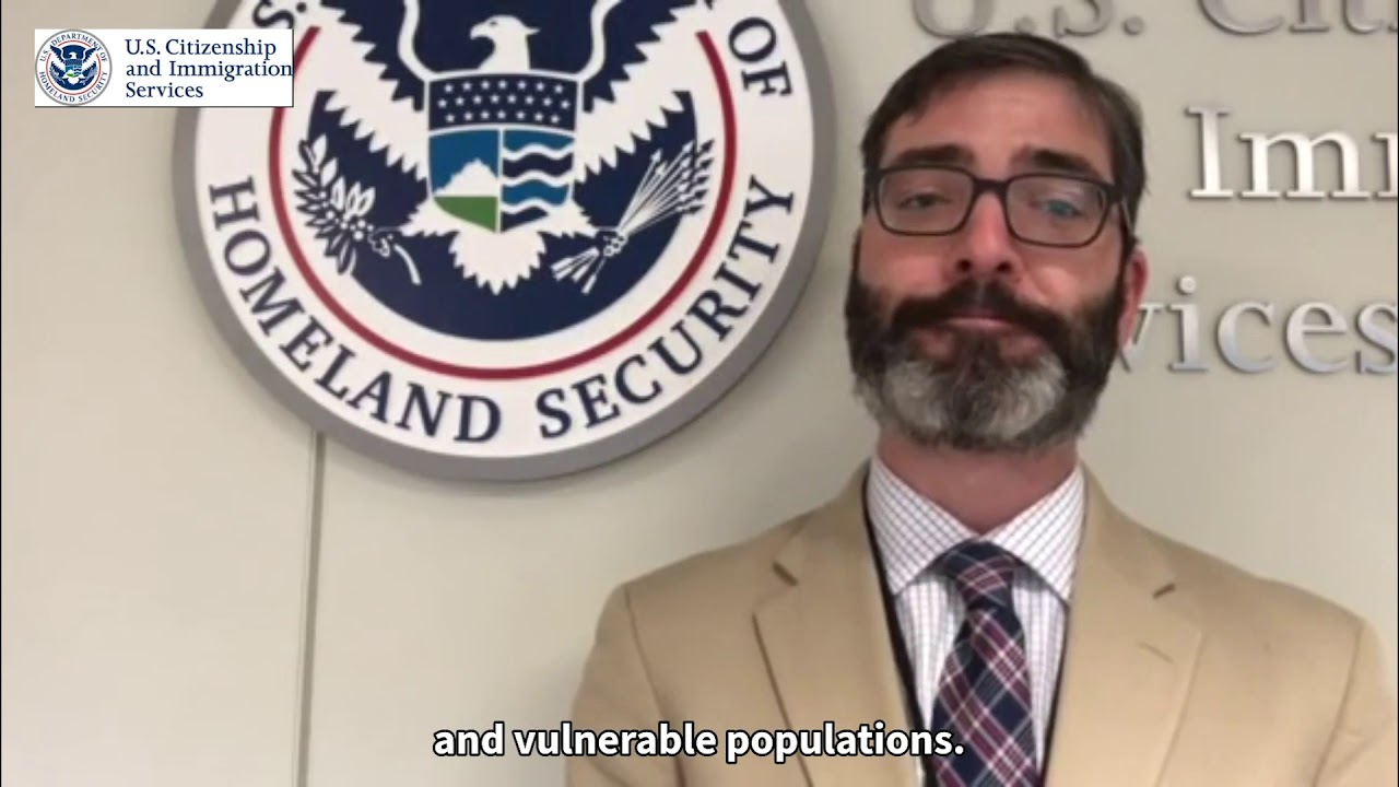 Michael Horvath, the USCIS Pittsburgh Field Office Director gives a message of welcome