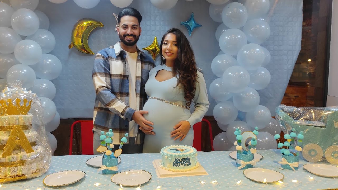 La Baby shower de mi bebé🤰🏽💙 | Regalos 🎁, familia ✨| Sandra Abraham Love 😍❤️