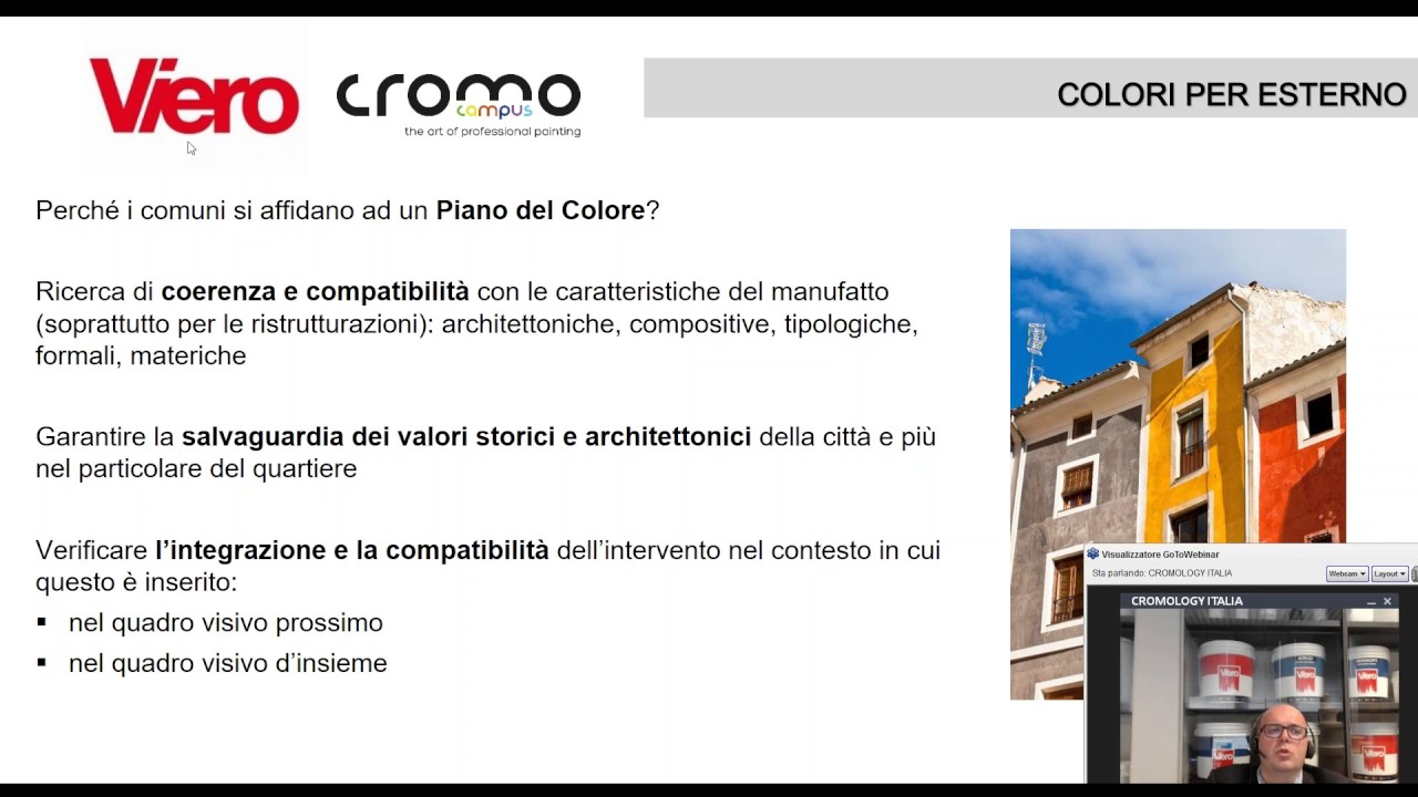 WEBINAR VIERO 25.11.16: PROGETTARE IL COLORE DELLE FACCIATE