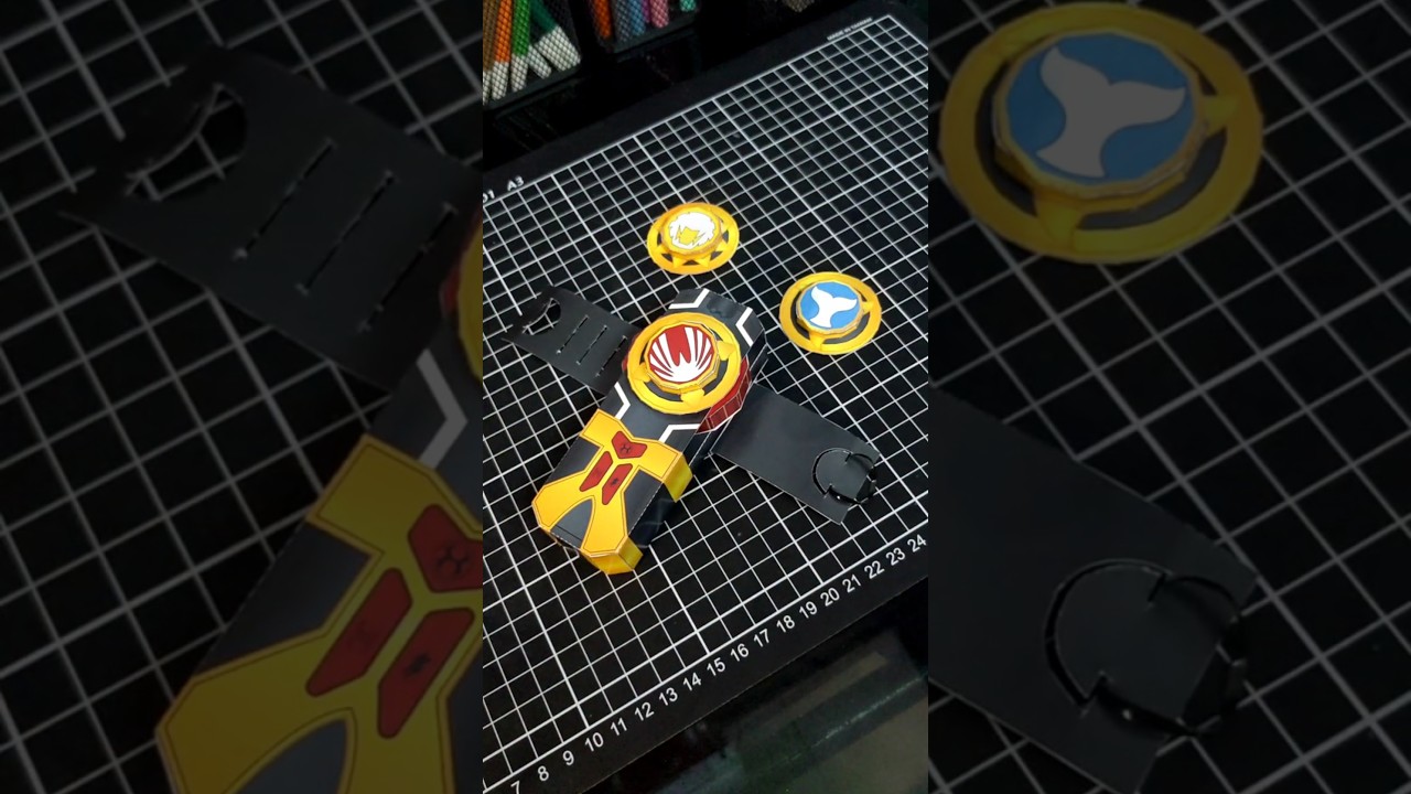 Let's make Hurricane Gyro Papercraft from Ninpuu Sentai Hurricaneger #diy #tokusatsu #shorts