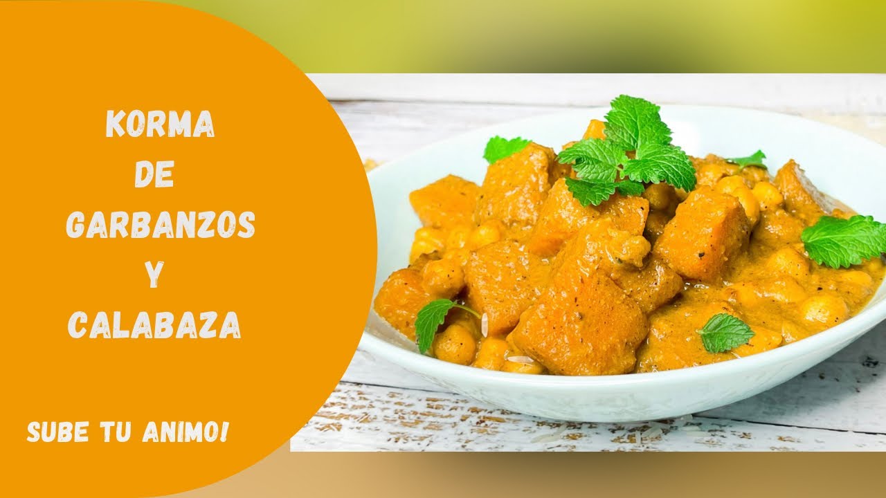 KORMA DE GARBANZOS Y CALABAZA
