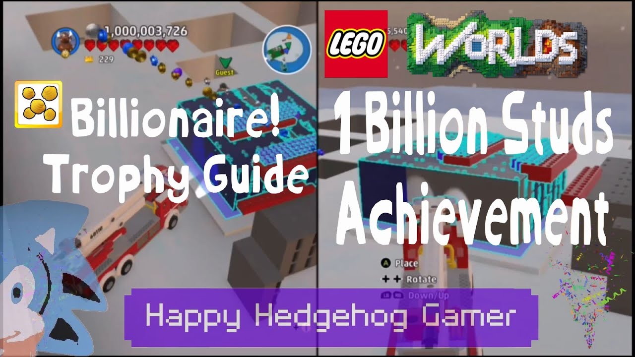 Best Method! Billionaire Achievement Tutorial 100% Works! Lego Worlds | #legoworlds