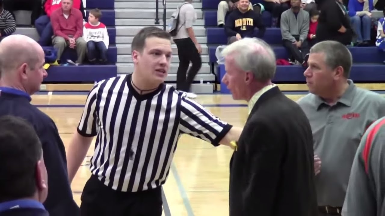 Coaching Staff Confrontation During  High School Basketball Game