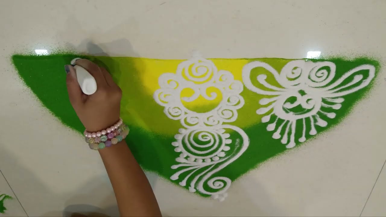कोणत्याही शुभ कार्यासाठी खास: संस्कार भारती रांगोळी| sanskar bharti| Rangoli| Quick & Easy rangoli| 