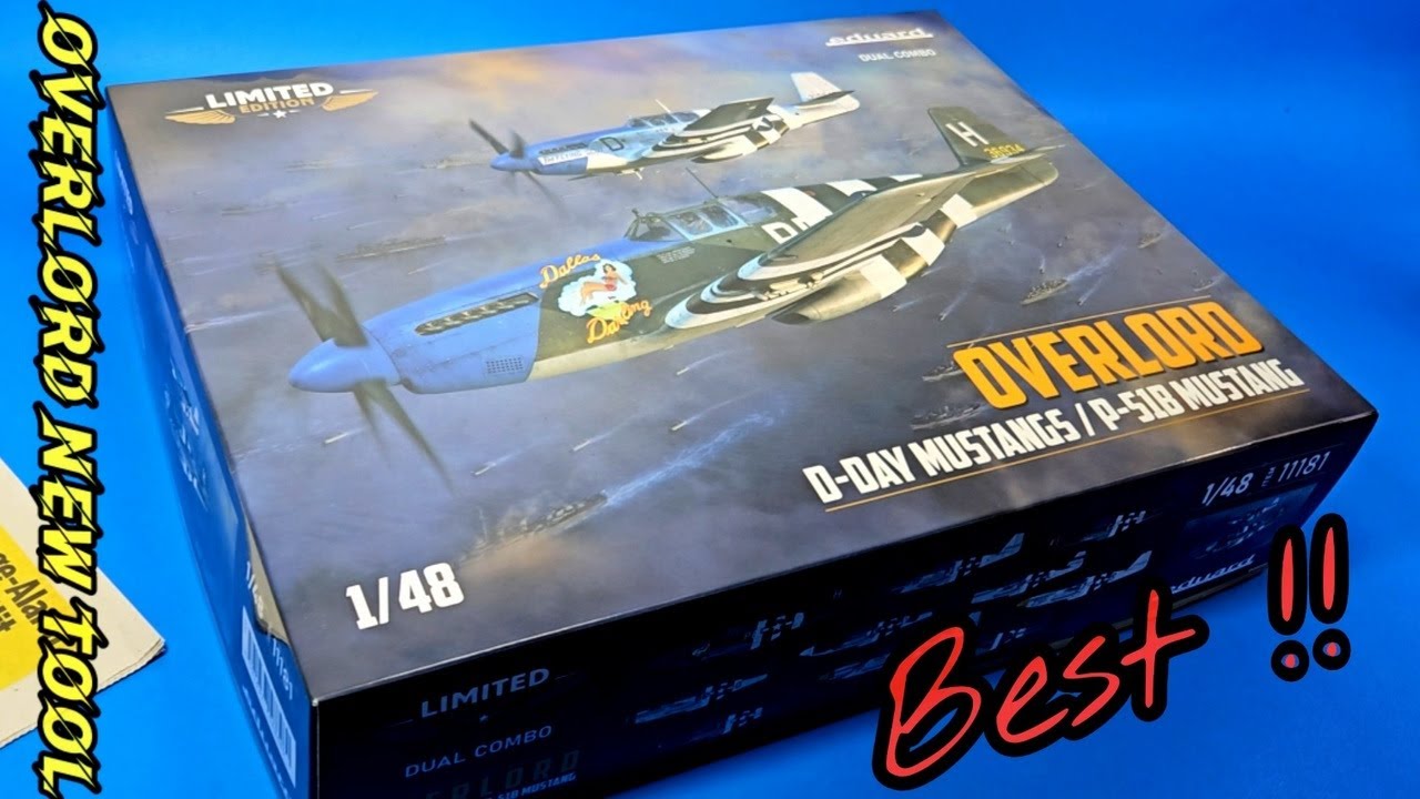 NEW! OVERLORD D-DAY MUSTANGS EDUARD 1/48 Review