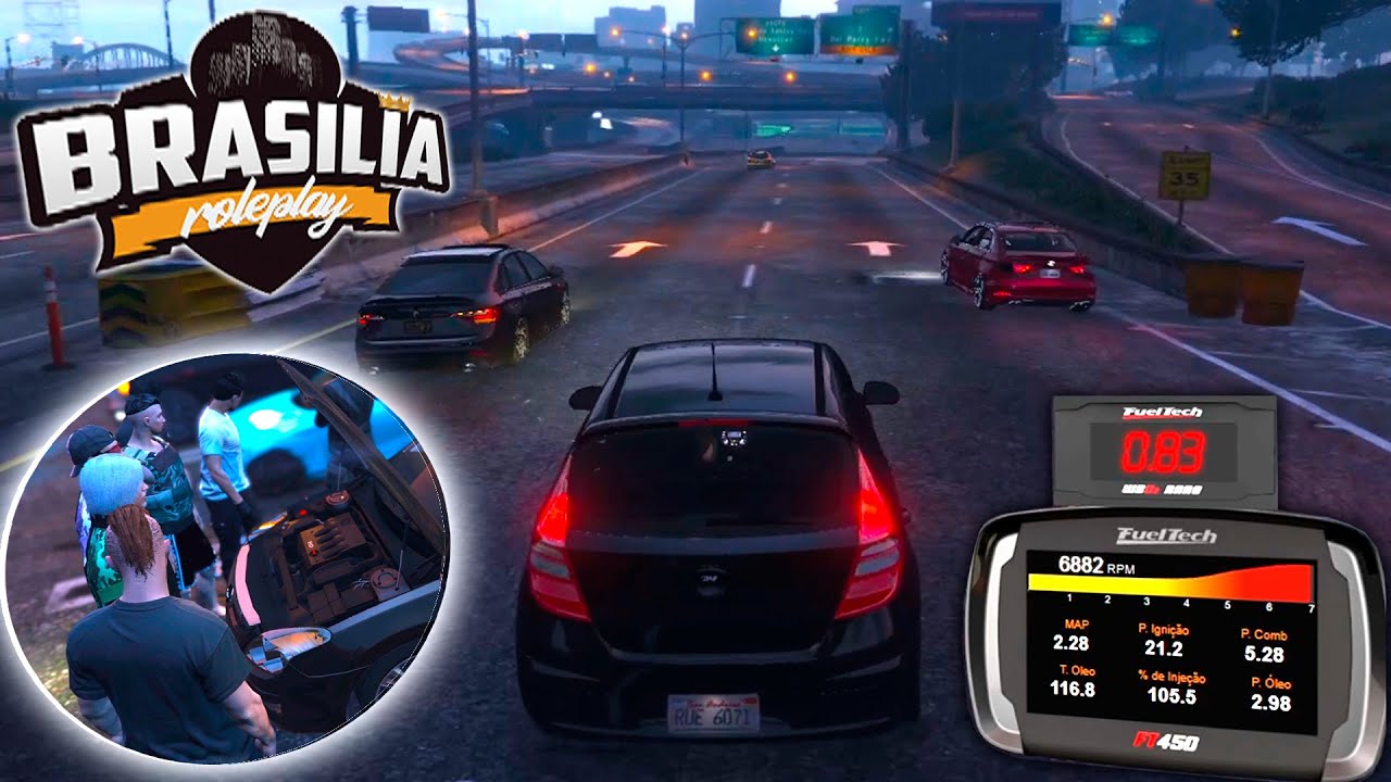 Corrida ILEGAL depois do ENCONTRO DE CARROS! - Brasilia RP FiveM 2025 #3