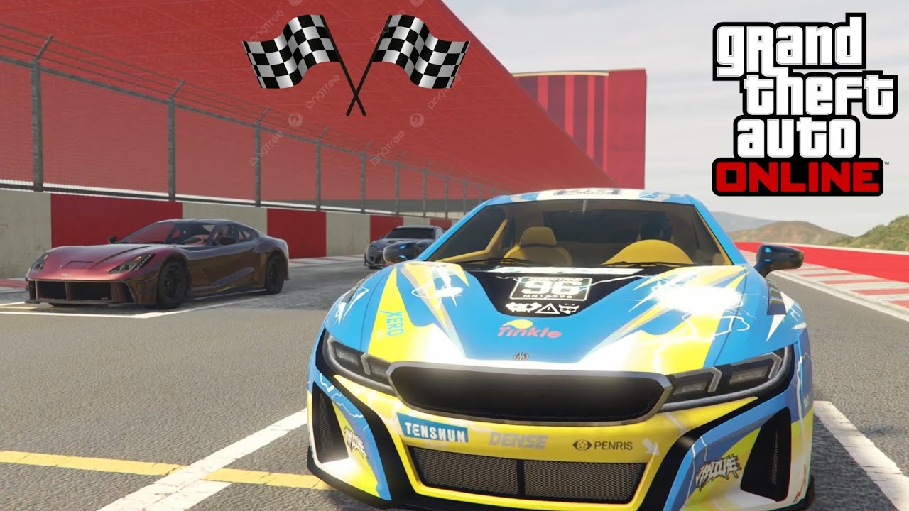 GTA V Online - SPORTSCARS #57 / Red Black Raceway