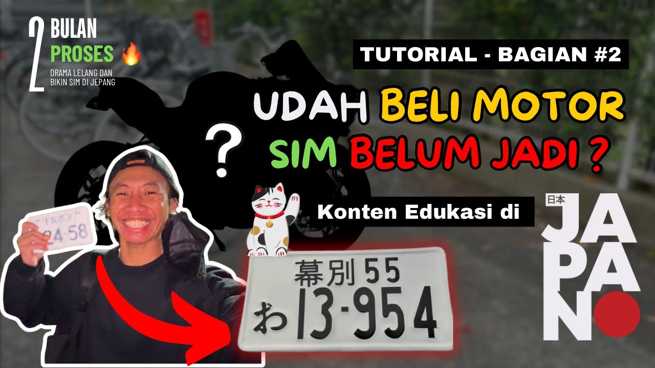 👍🏻 TERIMAKASIH PAK P*L*SI, ATAS KESALAHAN YANG SAMA 🙏🏻 LANJUTAN TUTORIAL BIKIN SIM MOTOR DI JEPANG