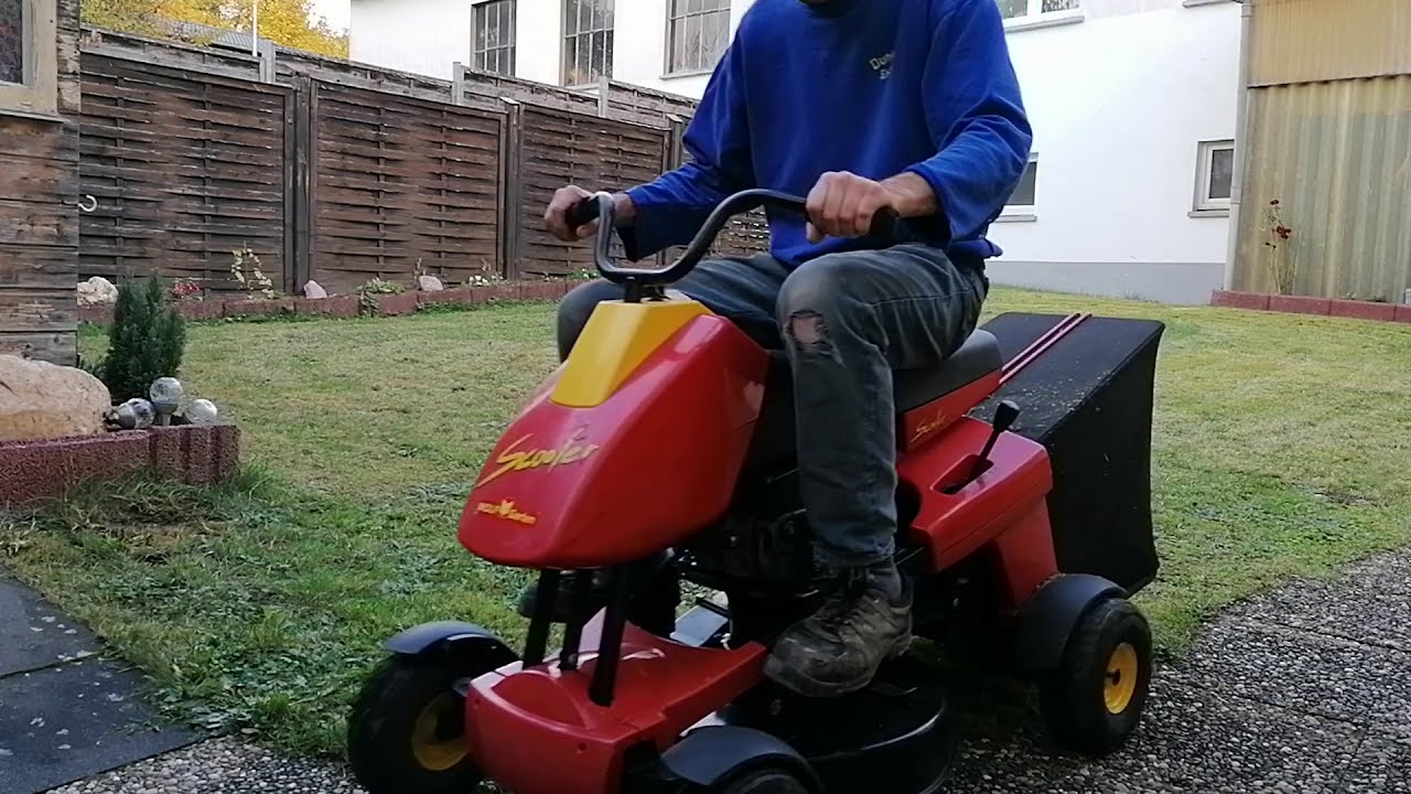 Wolf Scooter SV 4 Rasenmäher Aufsitzmäher Rasentraktor gebraucht gekauft und ausprobiert_10.2020