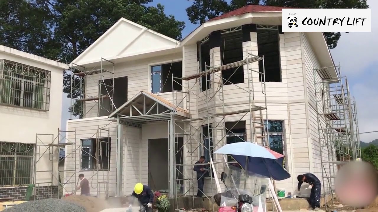 江西农村花30万修建的轻钢别墅，冬暖夏凉费用低，就是有1个缺点