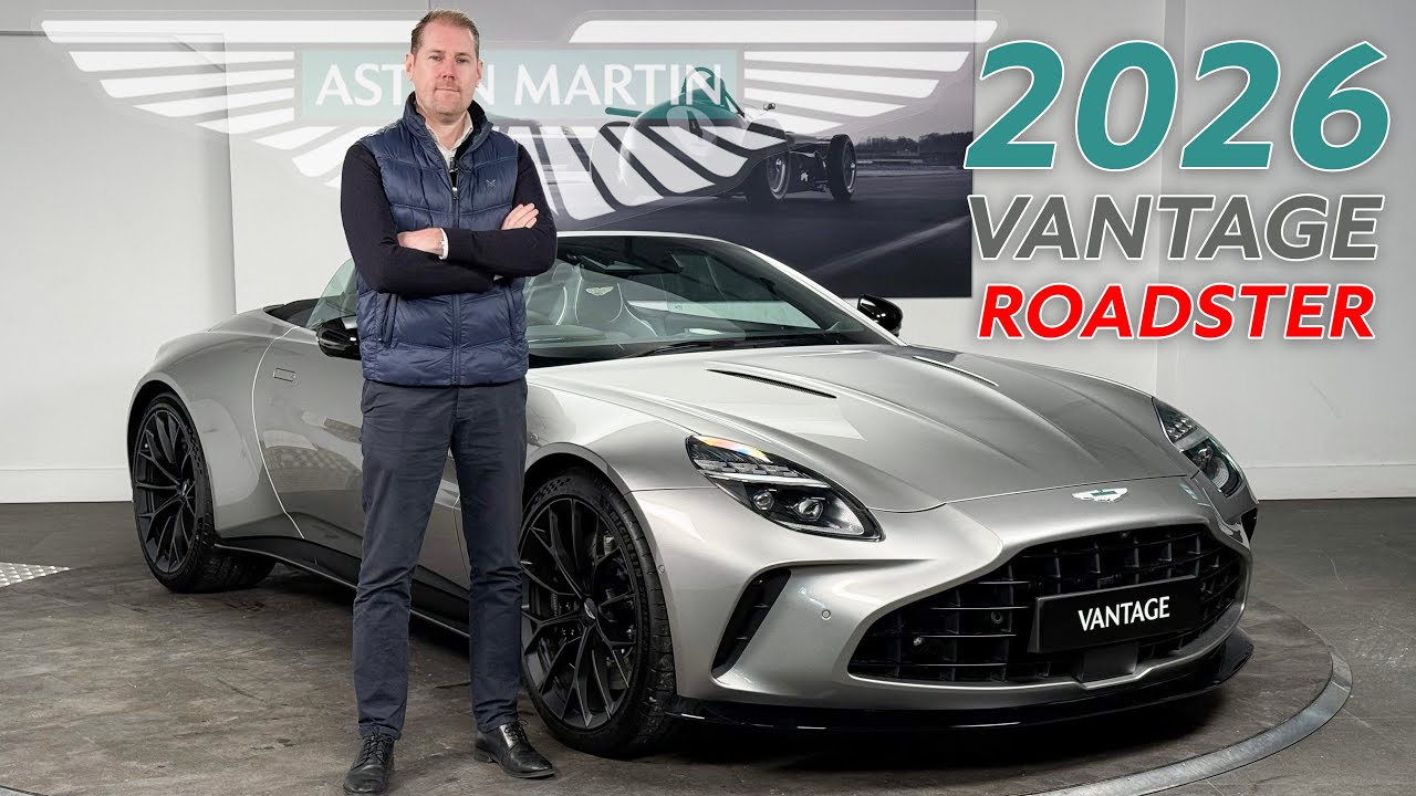 Элегантный и превосходный — этот Aston Martin Vantage Roadster 2026 года великолепен — обзор от М...